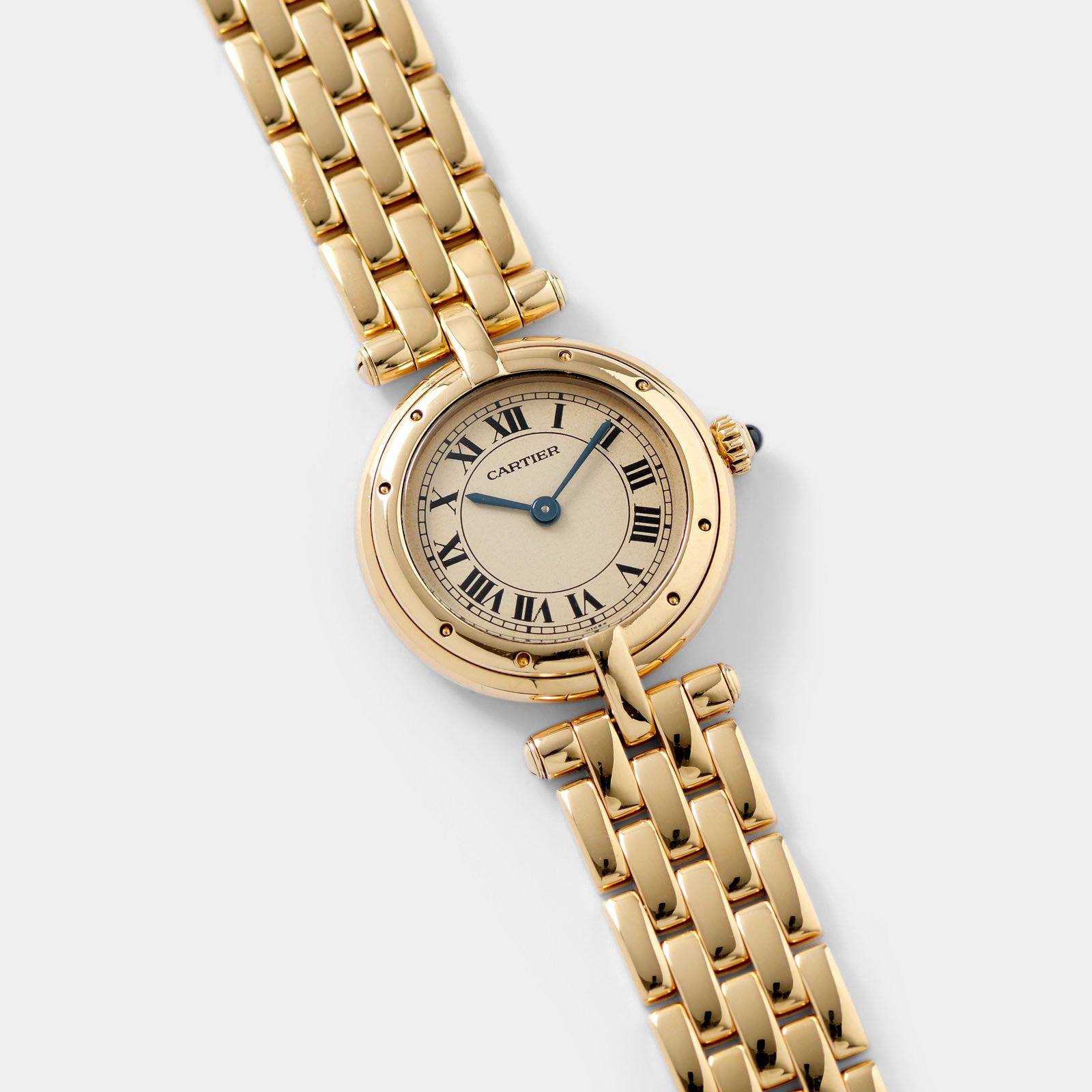 Cartier gold shop womens watch