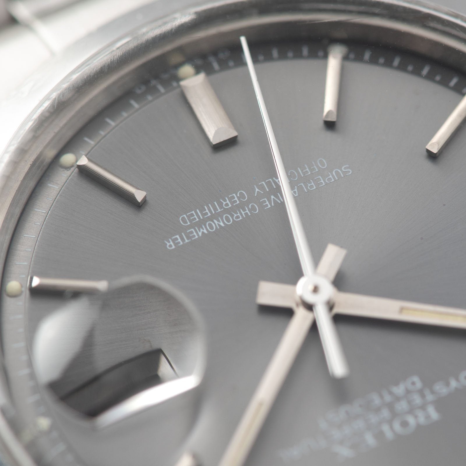 Rolex Datejust Reference 1600 Grey Dial 