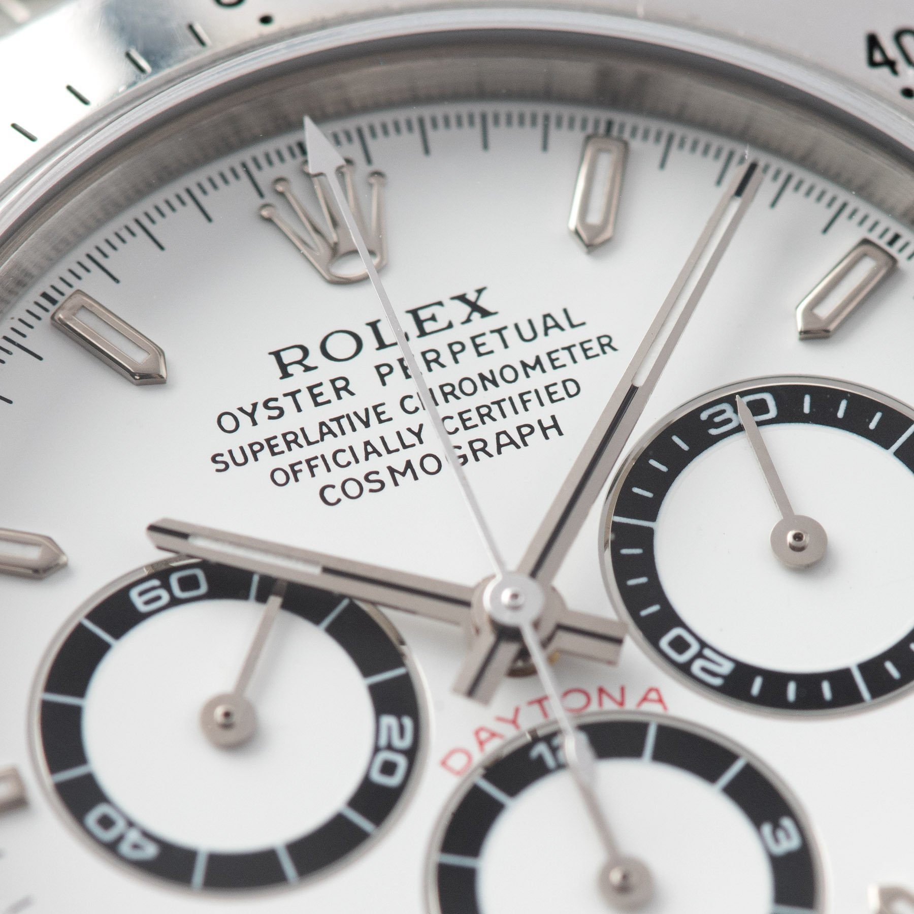 Rolex Zenith Daytona Steel 16520 White Dial