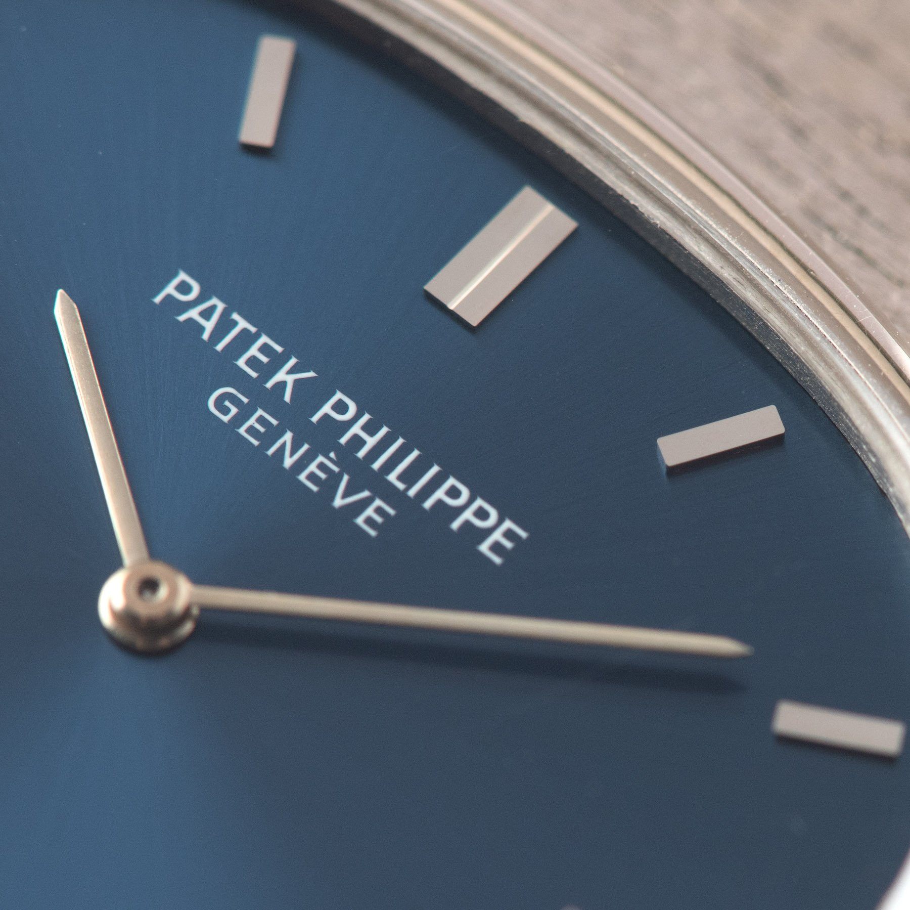 Patek Philippe Horizontal Ellipse White Gold Ref 3845/909 with solid gold hour markers