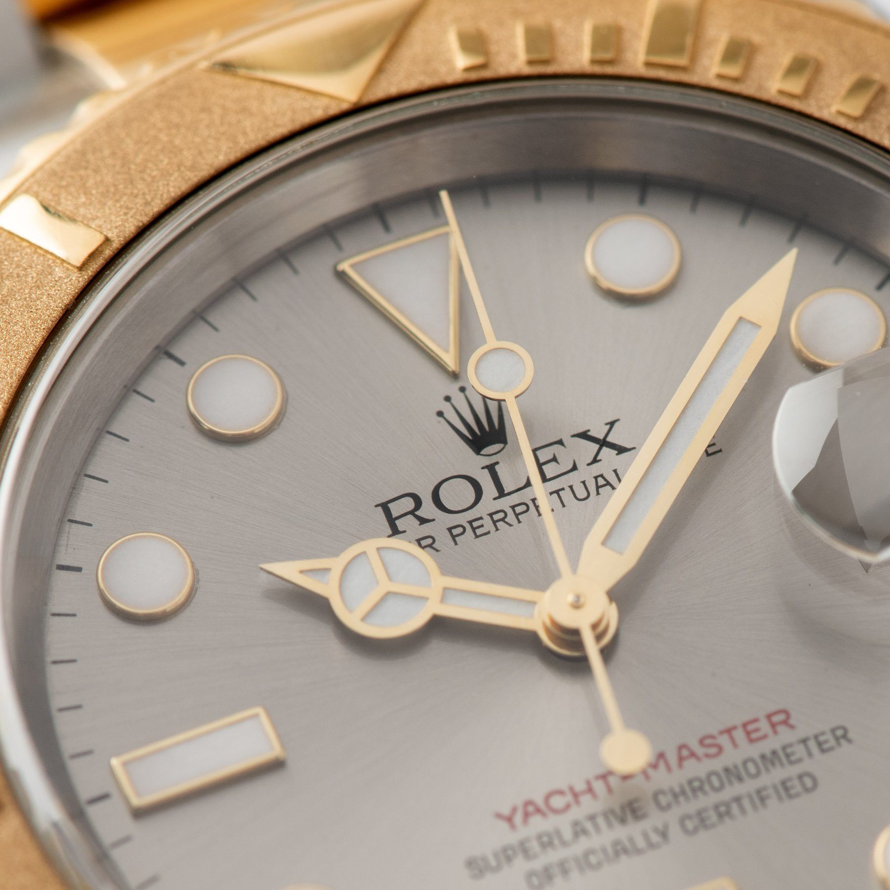 Rolex Yachtmaster Steel and Gold 16623 Grey Dial with Maxi markers