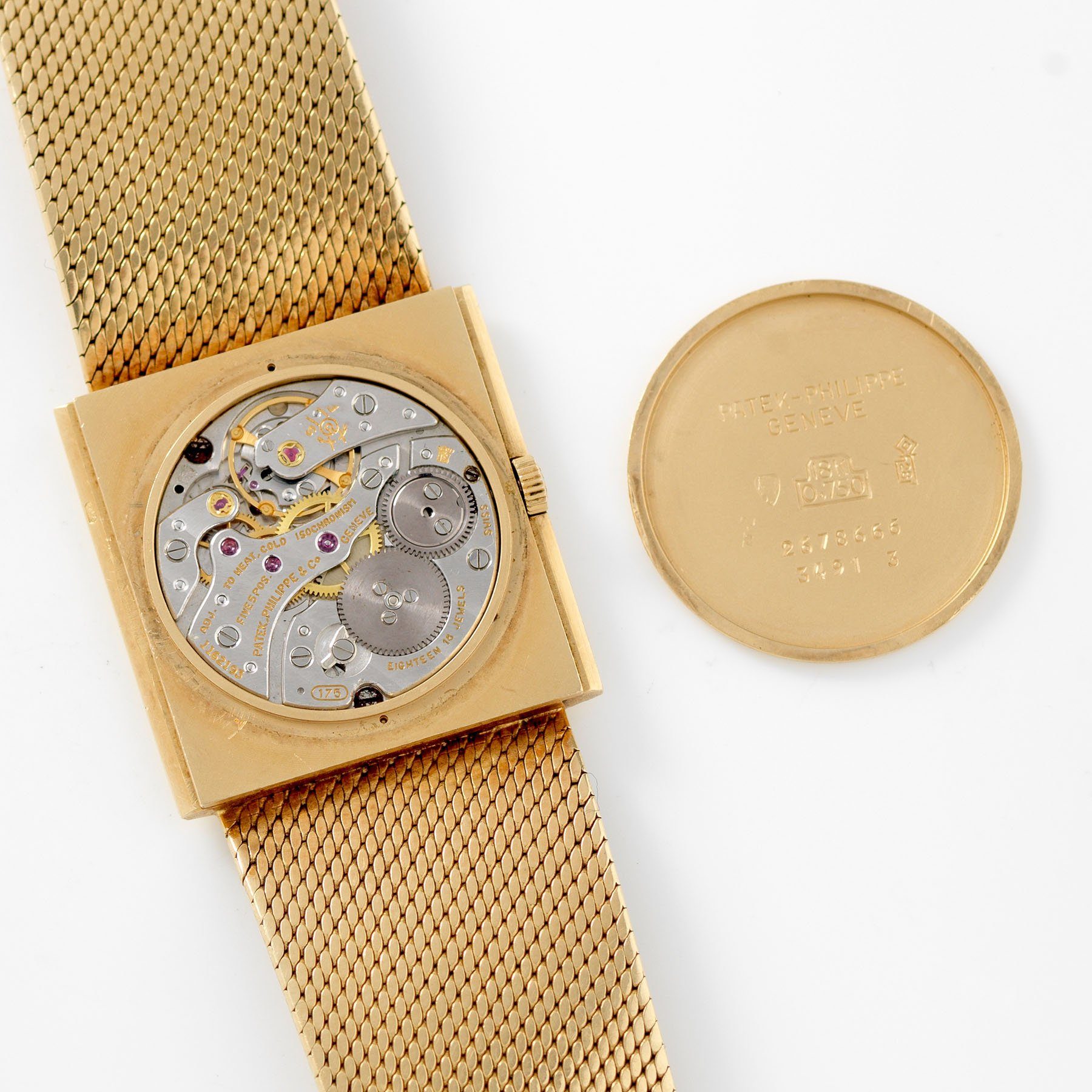 Patek Philippe Yellow Gold Dress Watch Reference 3491 with  a manual wind movement