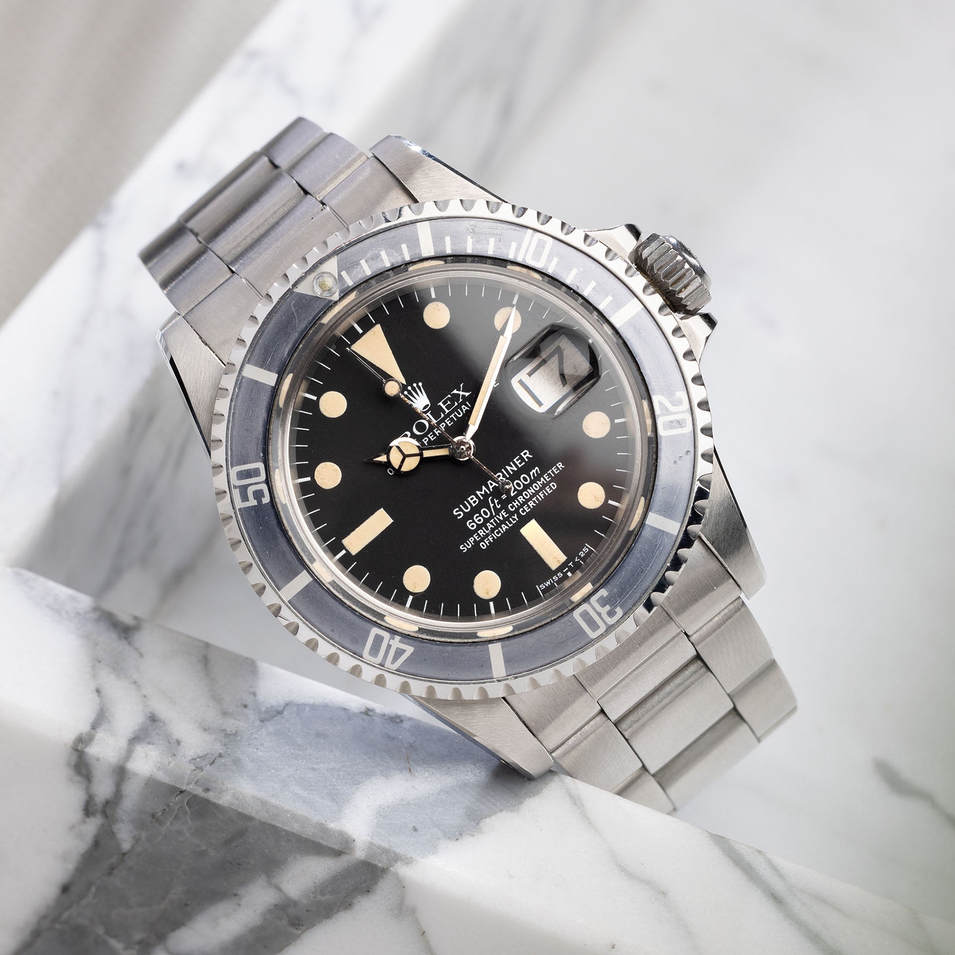 Rolex Submariner Date 1680 Mk2 Dial Box and Papers