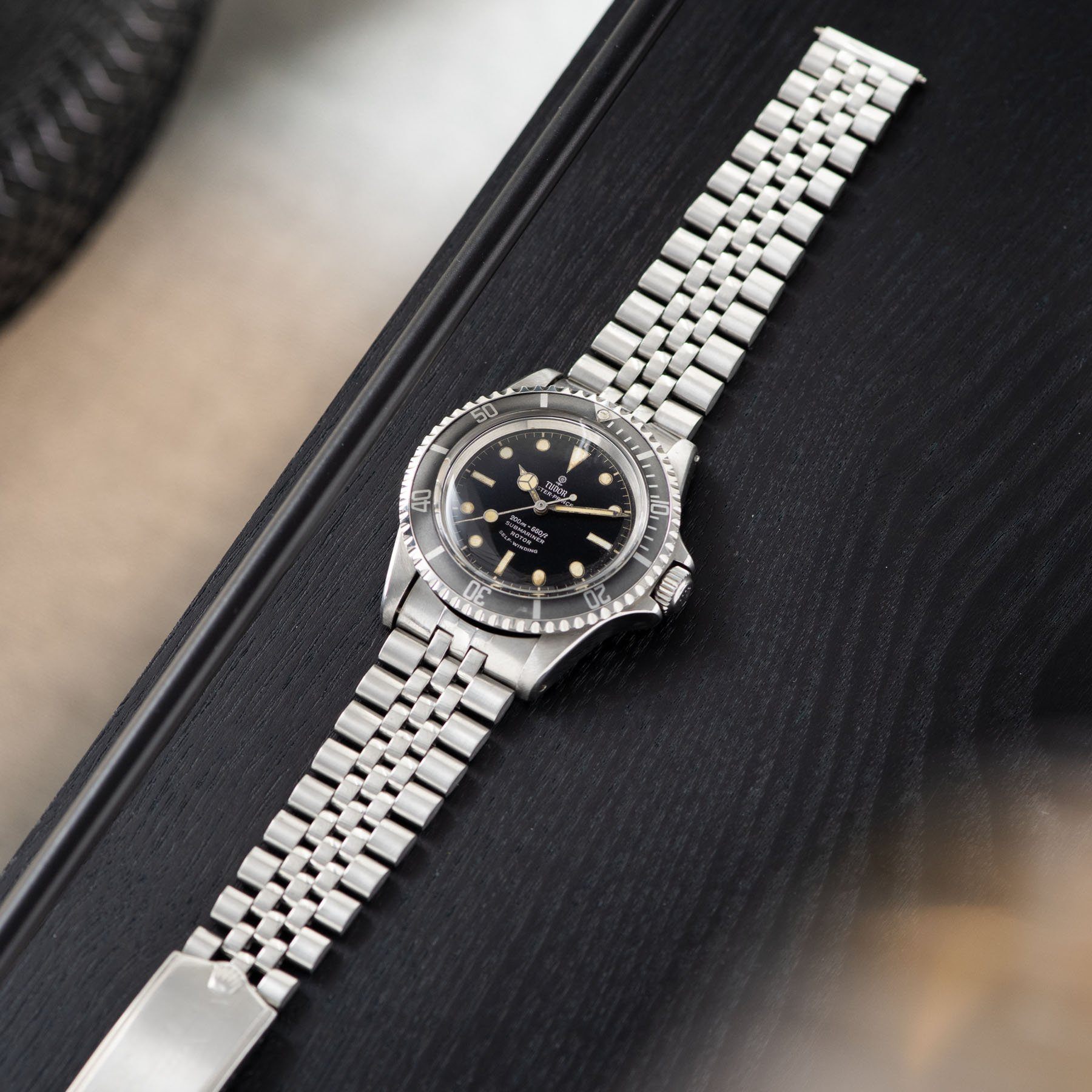 Tudor Submariner Ref 7928 Gilt Minute Track Ghost Bezel  fitted with a Mexican ‘Joskes’ jubilee bracelet