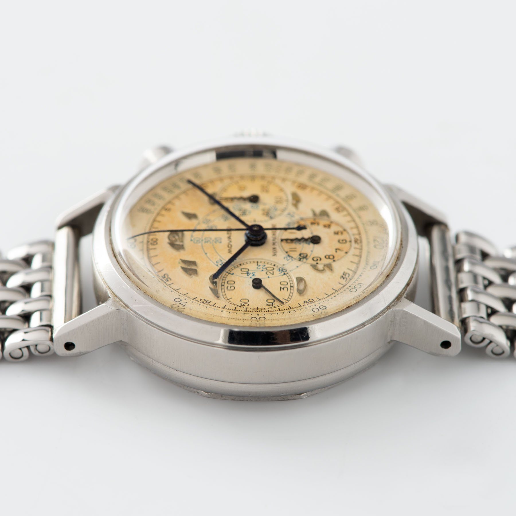 Movado M95 Steel FB Case Chronograph Watch 