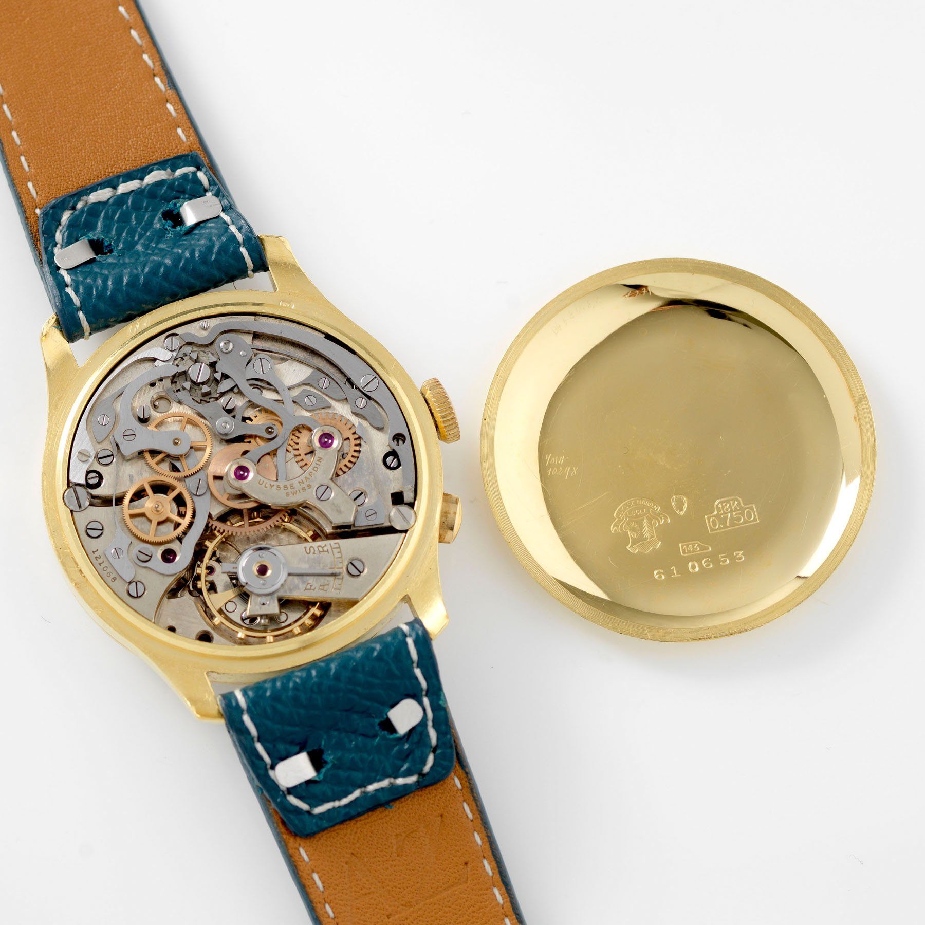 Ulysse Nardin Yellow Gold Mono Pusher Chronograph