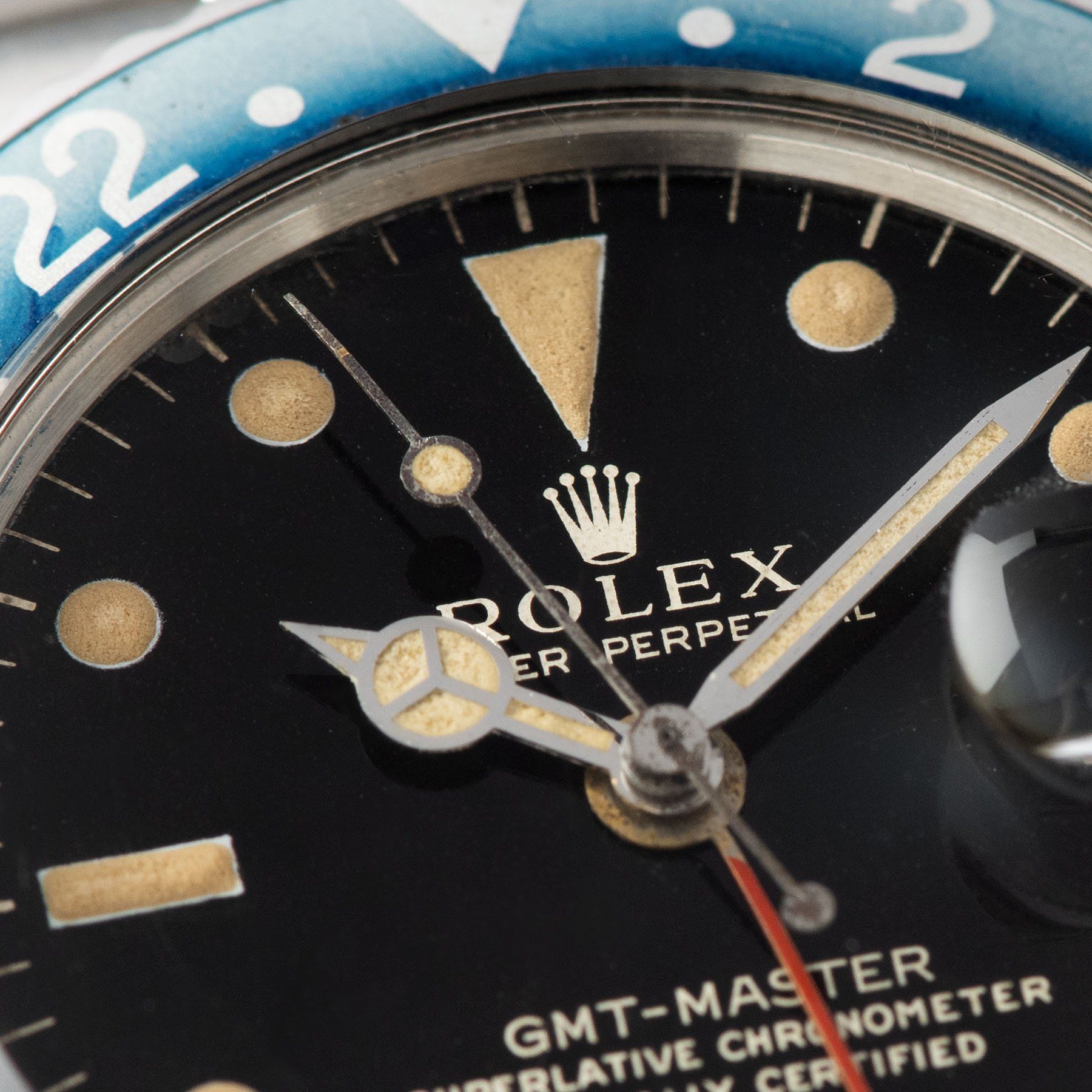 Rolex 1675 Gilt Dial GMT Master Faded Insert