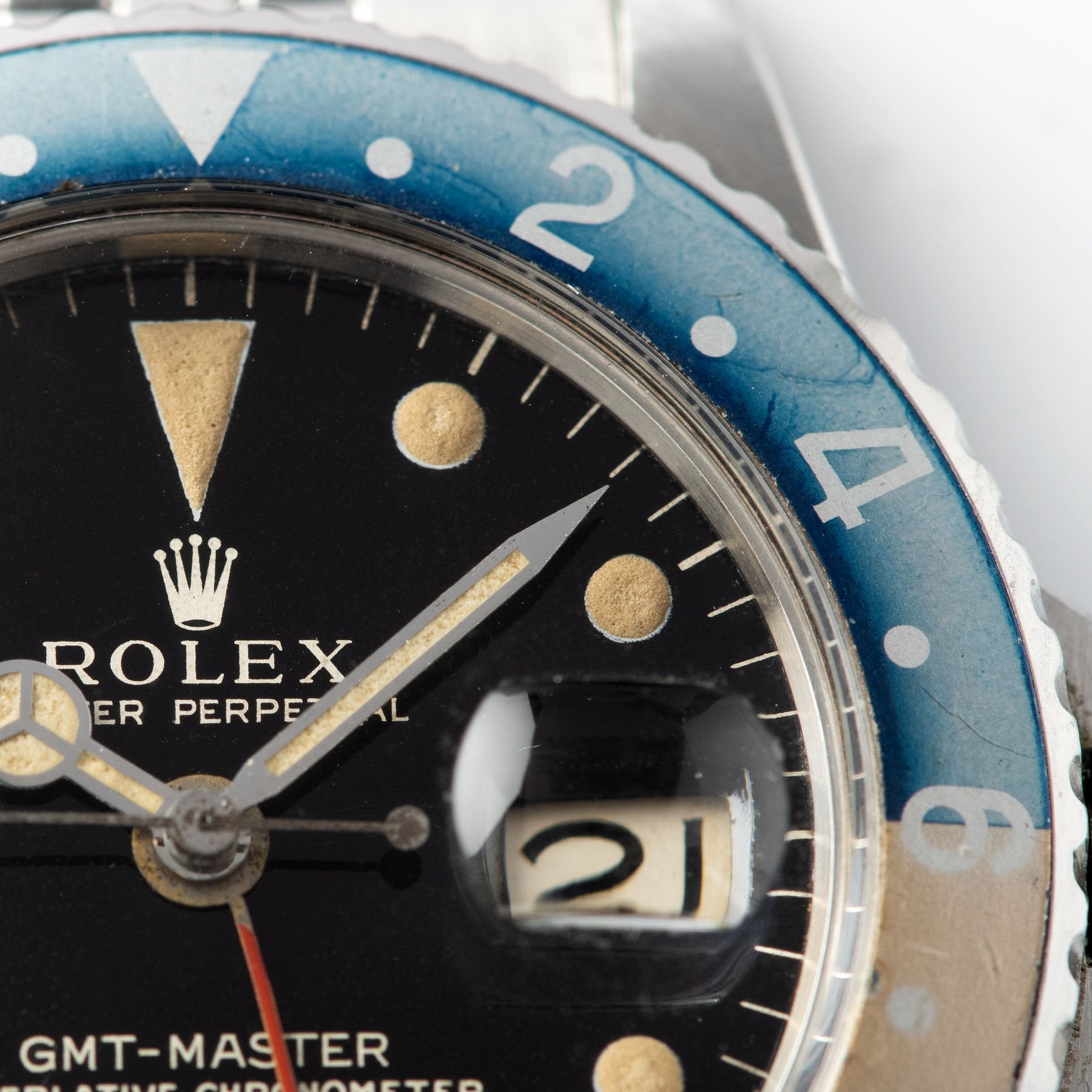 Rolex 1675 Gilt Dial GMT Master Faded Insert