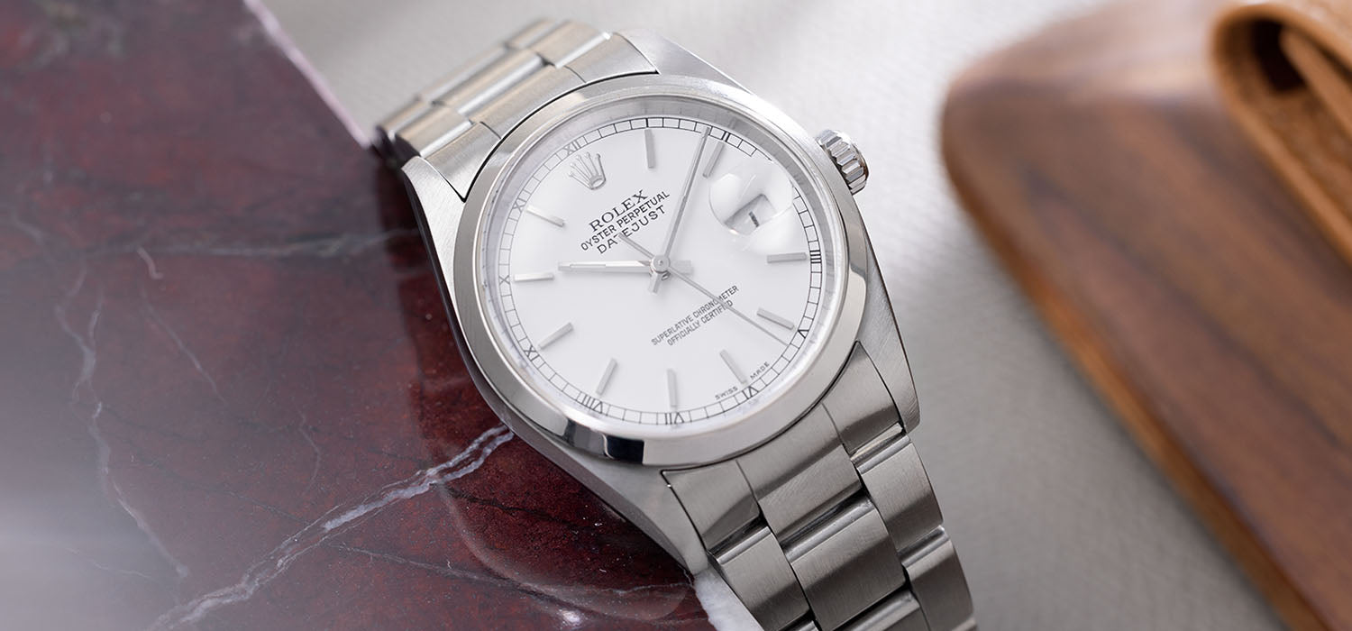 Rolex Datejust 16200 White Dial with Rolex Guarantee Paper