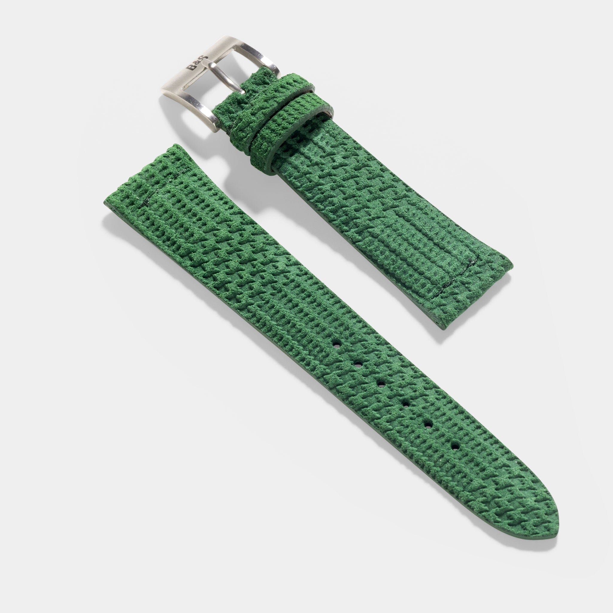Ziggy Green Suede Leather Watch Strap