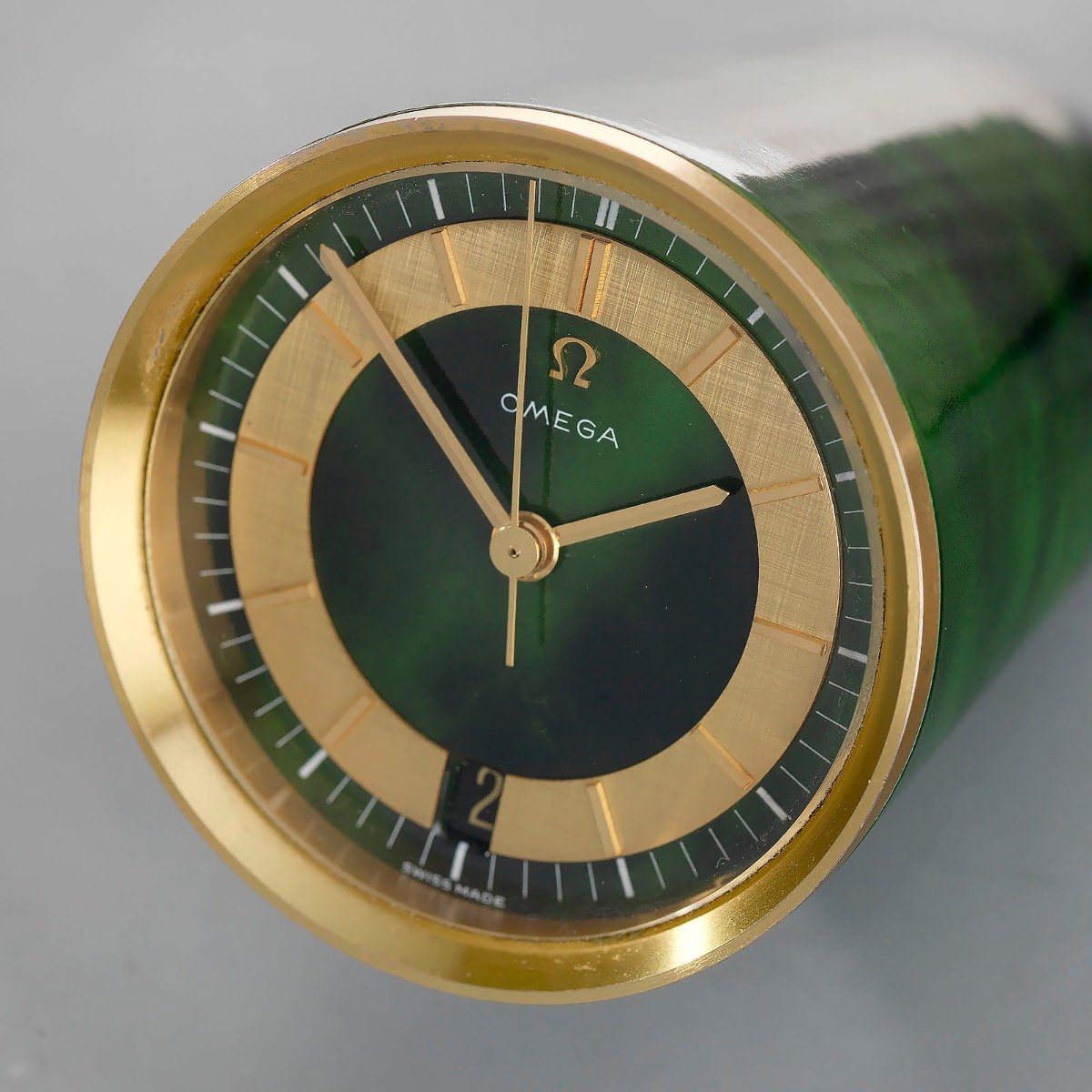 1960s Omega Rocket Line Electromechanical Table Clock