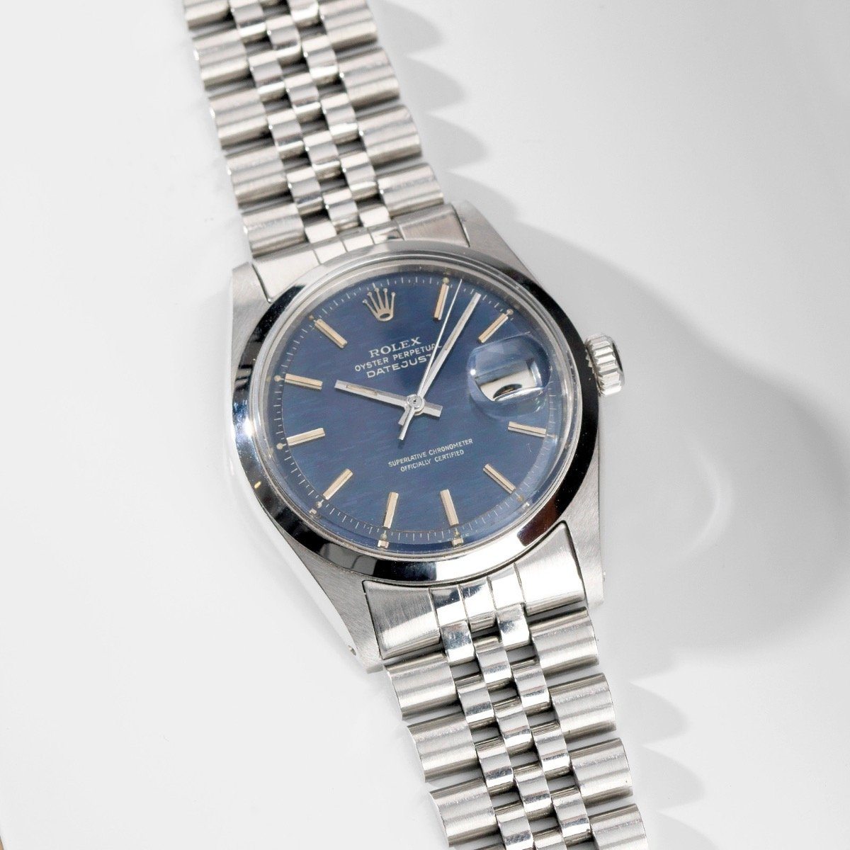 Rolex Datejust Blue Brick Dial Reference 1600