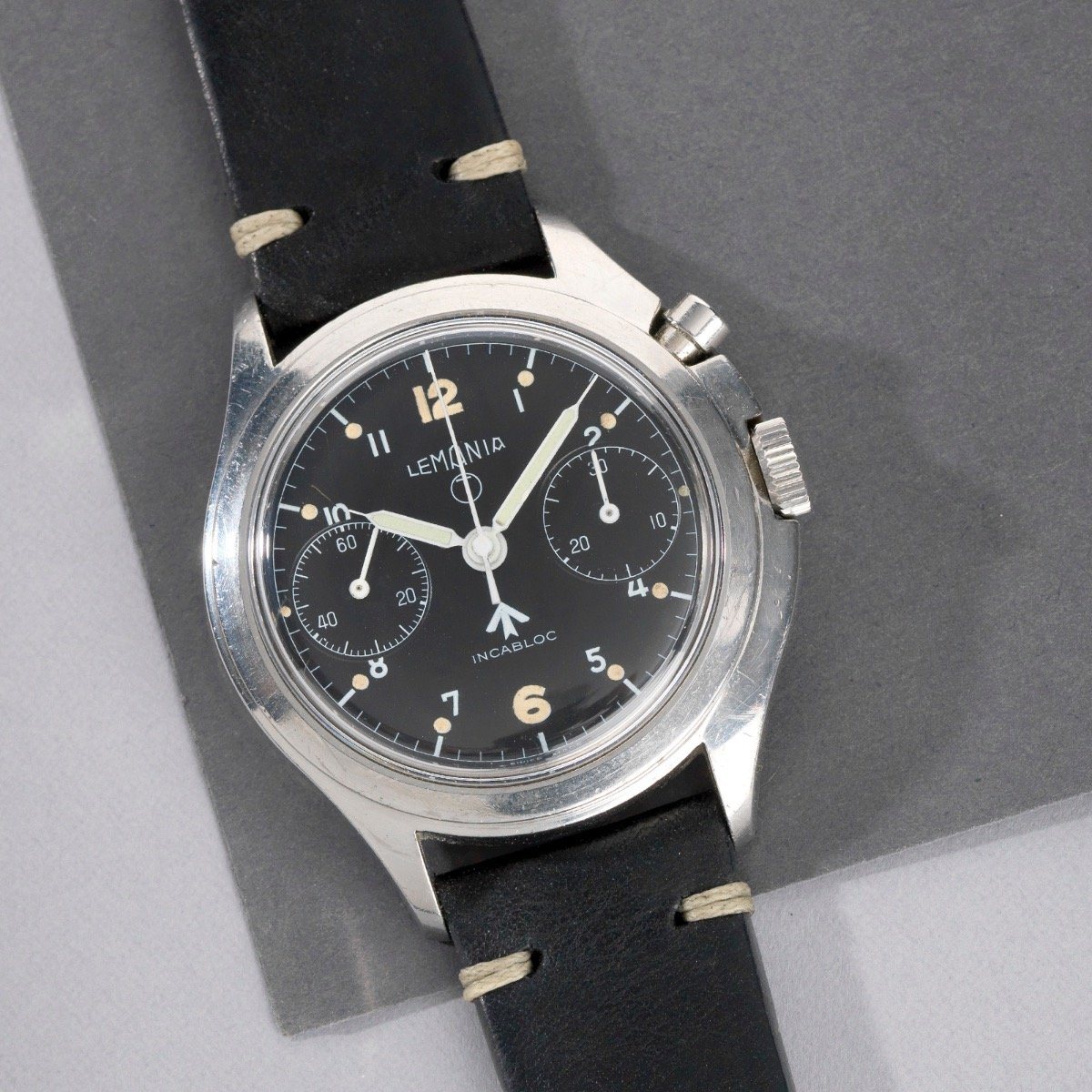 Lemania Issued Mono Pusher Chronograph Royal Air Force