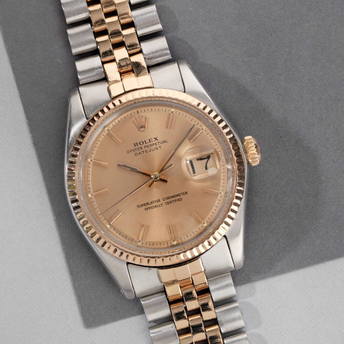 Rolex Datejust Two Tone ‘Rose’ Gold 1601