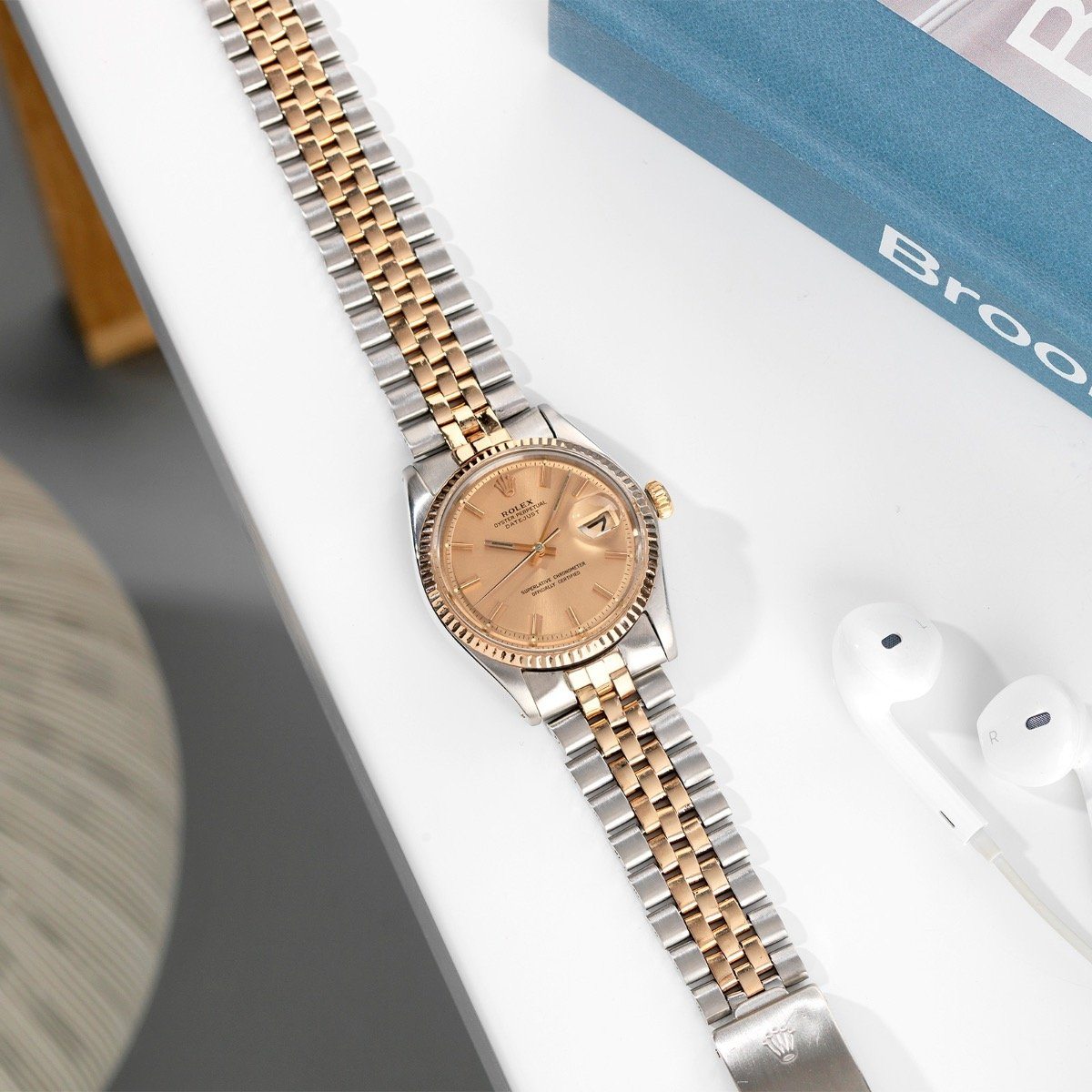 Rolex Datejust Two Tone ‘Rose’ Gold 1601